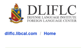 screenshot of DLIFLC LibCal website